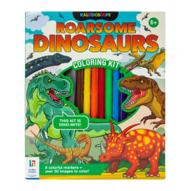 Kaleidoscope Coloring Book Kit - Roarsome Dinosaurs