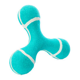 Tri-Flyer Boomerang  Dog Toy With Squeaker 6.7in x 6.3in