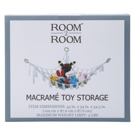 Macrame Toy Storage 43in x 34in