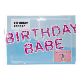 'Birthday Babe' Happy Birthday Banner 6ft
