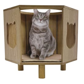 Wooden Cat House 19.05in x 16.53in