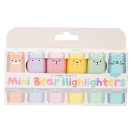 Mini Bear Scented Highlighters 6-Count