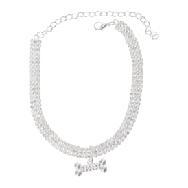 Rhinestone Pet Necklace, Medium