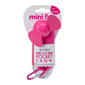 Mini Pocket Fan + Flashlight