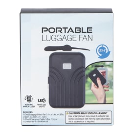 Portable Mini Luggage Fan & Mirror 3.1in x 4.37in