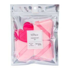 Heart Powder Puff Set 8-Count