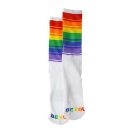 Mens Rainbow Pride Crew Socks