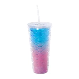 Iridescent Ombre Mermaid Scale Tumbler 24oz