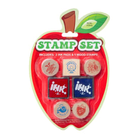 Wood Stamp Set 7-Piece