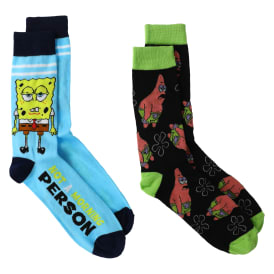 SpongeBob SquarePants™ Mens Crew Socks 2-Pack