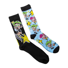 Nickelodeon™ The Fairly OddParents™ Mens Crew Socks 2-Pack