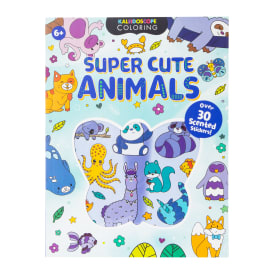 Kaleidoscope Coloring Book With Scented Stickers - Super Cute Animals