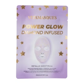 Vitamasques Power Glow Diamond Infused Metallic Sheet Mask 0.74oz