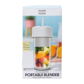 Rechargeable Portable Blender With Silicone Straw 17oz