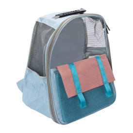 Color Block Backpack Pet Carrier 15.7in