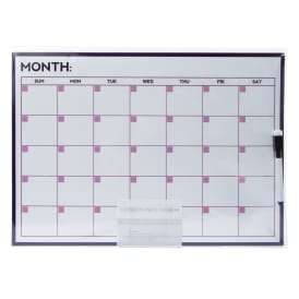 Flexible Magnetic Calendar With Marker 16.5in x 11.7in
