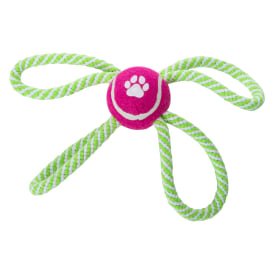 Quad Rope & Ball Dog Toy 11.81in