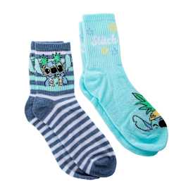 Disney Stitch Ladies Mid-Crews Socks 2-Pack