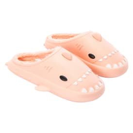 Ladies Fur-Lined Kawaii Shark Clogs