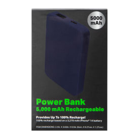 5000mAh Slim Solid Rechargeable Power Bank