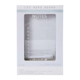 LED Dry Erase Memo Board 8.86in x 7in