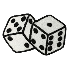 Dice Shaped Accent Rug 34in x 22in