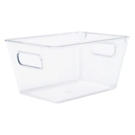 Small Plastic Storage Bin 10in x 7in