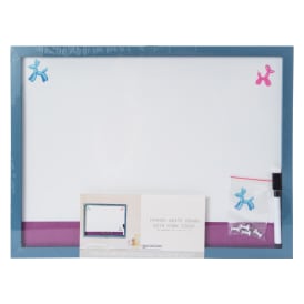 Framed White Board With Cork Strip 16in x 12in