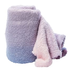 Printed Ombre Sherpa Throw Blanket 50in x 60in