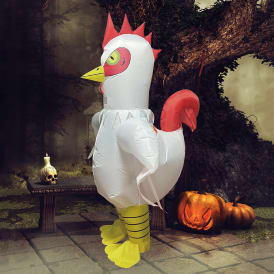 Inflatable Chicken Halloween Costume 7.5ft