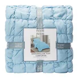 Queen Size Marshmallow Puff Comforter 90in x 90in - Blue