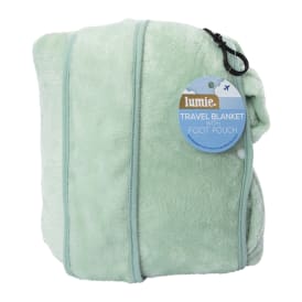 Travel Blanket With Foot Pouch 39.27in x 70.87in