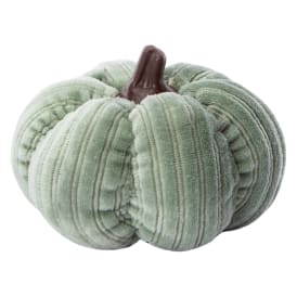 Sage Green Plush Mini Pumpkin 3.5in