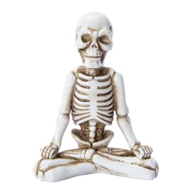 Yoga Skeleton Halloween Decor 3.75in x 5in