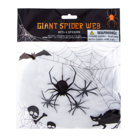 Giant Spider Web Net With Spiders