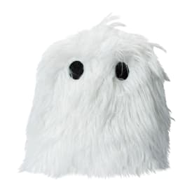 Fuzzy Ghost Halloween Throw Pillow 13in