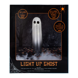 Light-Up Ghost Halloween Decor 10in x 46in