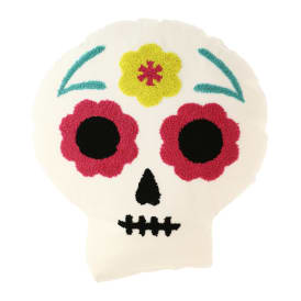 Sugar Skull Halloween Throw Pillow 10in x 18in