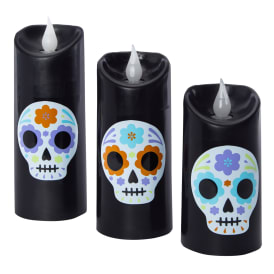 LED Flameless Halloween Candle Set 3-Count