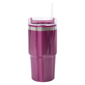 20oz Hyperquench Metallic Tumbler With Lid & Straw