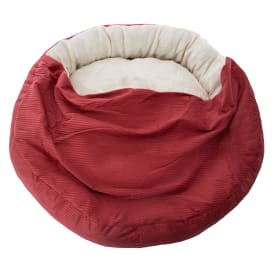 Round Canopy Hooded Dog Bed 22in