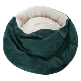 Round Canopy Hooded Dog Bed 22in