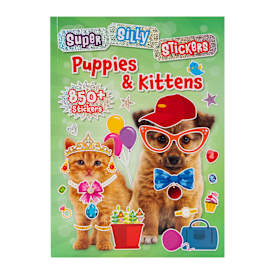 Super Silly Stickers Puppies And Kittens Sticker Book