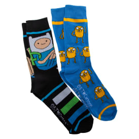 Adventure Time Mens Crew Socks 2-Pack