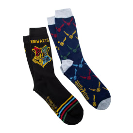 Harry Potter™ Hogwarts Crest Mens Crew Socks 2-Pack
