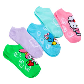 Hello Kitty And Friends® Ladies No-Show Socks 5-Pack