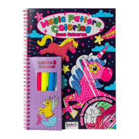 Magic Pattern Neon Unicorns Coloring Book Kit | Five Below