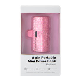 8-Pin Portable Mini Power Bank 4000mAh