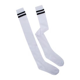 Ladies Varsity Stripe Over-The-Knee Socks