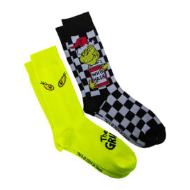 Dr. Seuss™ The Grinch Mens Crew Socks 2-Pack